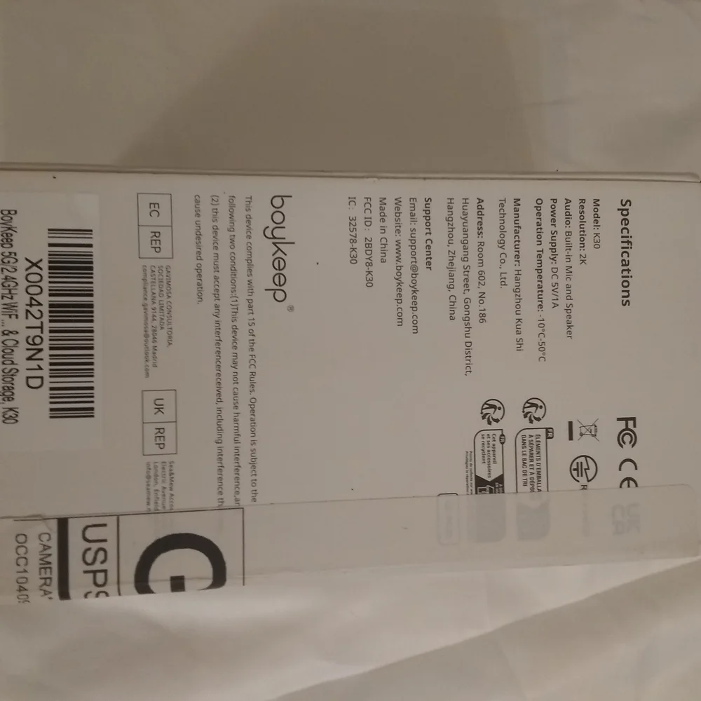 2K HD White Home Security Camera New In The Box For Babies Or Pets